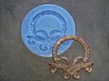 Load image into Gallery viewer, Silicone mold for decorative wreath, moulds for clay, molds for resin, wreath molding, christmas molds, furniture appliques