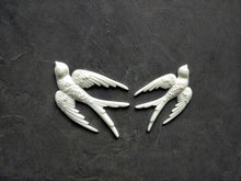 Load image into Gallery viewer, Swallow Pair Birds Applique, Birds mouldings, swallow onlays, birds resin appliques, swallow castings,