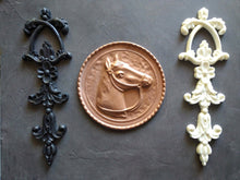 Load image into Gallery viewer, Silicone Mold for Horse Large Medallion, Cameo Mould, Silicone Mold, Furniture applique Mould , Animal head Mould, Horse cameo in frame