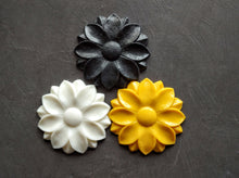 Load image into Gallery viewer, Silicone mold for round flower, furniture embellishment mould, silicone form, onlay mold for clay, furniture upcycling