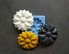Load image into Gallery viewer, Silicone mold for round flower, furniture embellishment mould, silicone form, onlay mold for clay, furniture upcycling