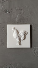 Load image into Gallery viewer, Rooster resin applique, resin mouldings, furniture appliques, birds onlay, rooster casting