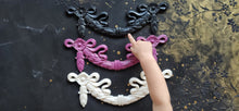 Load image into Gallery viewer, Furniture embellishment mold swag, wall pediments, shabby swag, furniture mouldings
