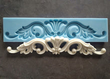 Load image into Gallery viewer, Silicone mold for central pediments 35 cm long , furniture upcycle, furniture pediments, wall decore