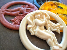 Load image into Gallery viewer, Virgo zodiac sign resin medallion, zodiac pediment, furniture appliques, zodiac art decor, virgo moulding, astralogy sign