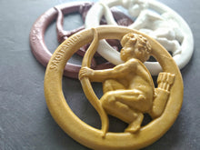 Load image into Gallery viewer, Sagittarius zodiac sign resin medallion, zodiac symbols, furniture appliques, sagittarius sign pediments