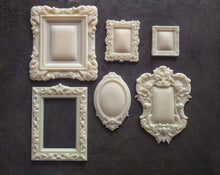 Load image into Gallery viewer, Decorative resin Frames, furniture appliques, ornate frame, dollhouse furniture, mirror miniatures, doll house supplies