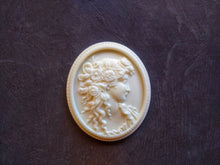 Load image into Gallery viewer, Woman resin cameo Resin cameo doll house furniture shabby chic resin cameo furniture appliques