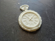 Load image into Gallery viewer, Clock resin applique ,vintage cameo doll house furniture time clock resin cameo furniture appliques