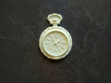 Load image into Gallery viewer, Clock resin applique ,vintage cameo doll house furniture time clock resin cameo furniture appliques