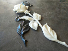 Load image into Gallery viewer, Rose on Stem Resin Applique for Furniture Decoration 29cm High, Home Decor