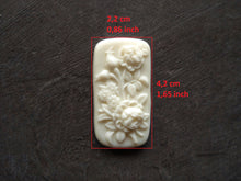 Load image into Gallery viewer, Flowers resin cameo dollhouse supplies cameo doll house furniture shabby chic resin cameo furniture appliques