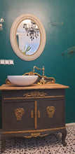 Load image into Gallery viewer, Silicone mold for central furniture embellishment with roses element 30cm long