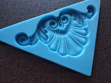 Load image into Gallery viewer, Silicone mold Vintage Shell pediment, shell moulding, furniture appliques, mold for clay, mold for resin, concrete mold
