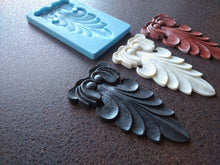 Load image into Gallery viewer, Silicone mold for acanthus furniture applique, furniture embellishment, mold for clay, mold for resin, concrete mold, acanthus elements