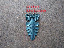 Load image into Gallery viewer, Silicone mold for acanthus furniture applique, furniture embellishment, mold for clay, mold for resin, concrete mold, acanthus elements