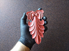 Load image into Gallery viewer, Silicone mold for acanthus furniture applique, furniture embellishment, mold for clay, mold for resin, concrete mold, acanthus elements