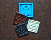 Load image into Gallery viewer, Silicone mold for square decorative overlay with wood texture, tiles mold, mold for concrete, mold for gypsum, mold for resin, mouldings