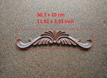 Load image into Gallery viewer, Resin ornate pediment 30cm, furniture appliques, resin mouldings, resin pediment, vintage makeover