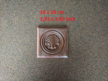 Load image into Gallery viewer, Textured tiles 10x10cm, resin mouldings with wood texture, vintage tiles, antique tiles, backsplash tiles, 3d tiles