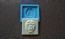 Load image into Gallery viewer, Antique woman cameo 3D tile mold, Silicone mould, cameo applique, concrete mold, cement mold, vintage tiles, antique tiles, mould for resin