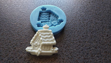 Load image into Gallery viewer, Silicone mold little sugar house, polymer clay mold , mold for resin, miniatures mold,