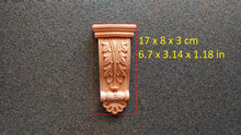 Load image into Gallery viewer, Resin furniture bracket applique (1 pcs) Furniture embellishment overlays 6.7x3.13x1.2inch (17x8x3cm)