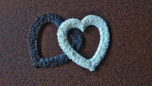 Load image into Gallery viewer, Heart shaped resin floral wreath, resin castings, wall decor, furniture appliques, furniture embellishment