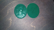 Load image into Gallery viewer, Woman cameo / Resin cameo / doll house furniture / shabby chic resin cameo