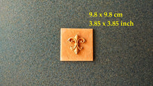 Load image into Gallery viewer, Square silicone mold for DIY tiles with 3d vintage element 9.8*9.8cm, Handmade tiles, concrete mold, cement mold, vintage tiles