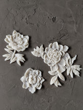 Load image into Gallery viewer, Roses flowers set (3pcs) | resin casting flowers | furniture makeover

