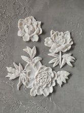 Load image into Gallery viewer, Roses flowers set (3pcs) | resin casting flowers | furniture makeover
