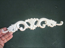 Load image into Gallery viewer, Resin pediment embellishment 35cm / furniture appliques, wall onlay, antique pediment, resin appliques, furniture upcycle
