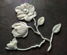 Load image into Gallery viewer, Flowers set (8 pcs) Flower appliques / floral mouldings, furniture onlays
