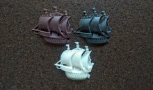Load image into Gallery viewer, Frigate Silicone Mold: Boat Applique for Furniture, Clay &amp; Resin Crafts

