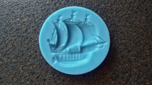Load image into Gallery viewer, Frigate Silicone Mold: Boat Applique for Furniture, Clay &amp; Resin Crafts
