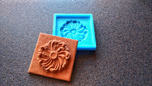 Load image into Gallery viewer, Tile Silicone Mold with volumetric Whirlpool element, Vintage Style tiles, Concrete &amp; Resin
