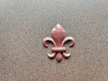 Load image into Gallery viewer, Fleur de Lis resin applique, furniture upcycling , medieval decor, heraldic lily, wall decore, herald lilly (Copy)
