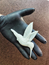 Load image into Gallery viewer, Hummingbird Resin Onlay: Furniture Applique, Bird Decor (11.5 cm)
