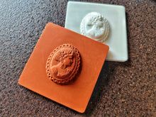 Load image into Gallery viewer, Woman Cameo Tile Silicone Mold: Vintage Applique, Handmade
