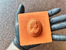 Load image into Gallery viewer, Woman Cameo Tile Silicone Mold: Vintage Applique, Handmade
