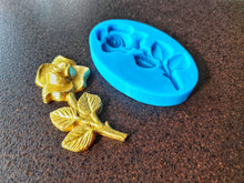 Load image into Gallery viewer, Silicone Mold for Chic Rose with Stem : Handmade Flower Casting
