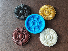 Load image into Gallery viewer, Furniture Rosette Silicone Mold: Wood Carving Embellishment, 9.7cm
