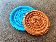 Load image into Gallery viewer, Furniture Rosette Silicone Mold: Wood Carving Embellishment, 9.7cm
