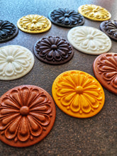 Load image into Gallery viewer, Wood Texture Rosette Silicone Mold: Furniture Carvings, Clay &amp; Resin
