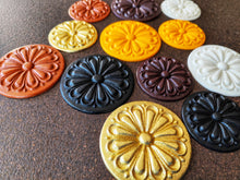 Load image into Gallery viewer, Wood Texture Rosette Silicone Mold: Furniture Carvings, Clay &amp; Resin
