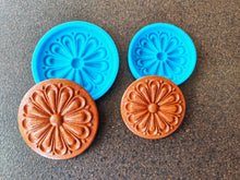 Load image into Gallery viewer, Wood Texture Rosette Silicone Mold: Furniture Carvings, Clay &amp; Resin
