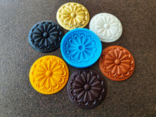 Load image into Gallery viewer, Wood Texture Rosette Silicone Mold: Furniture Carvings, Clay &amp; Resin

