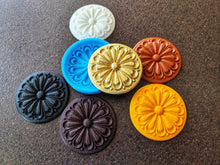 Load image into Gallery viewer, Wood Texture Rosette Silicone Mold: Furniture Carvings, Clay &amp; Resin
