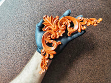 Load image into Gallery viewer, Furniture decorative Corners with wood texture Appliques: Furniture Embellishment (20x20cm)
